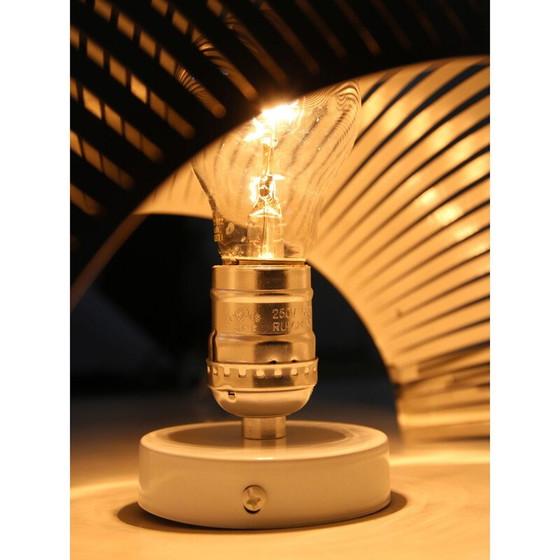 Image 1 of Lampada da tavolo vintage in acciaio inossidabile