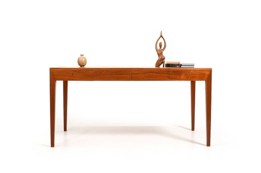 Mod. 36 Teak Desk by Severin Hansen for Haslev, 1950s