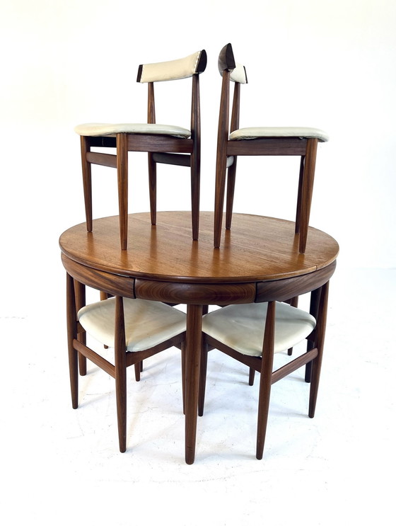 Image 1 of Roundette dining room set, Hans Olsen, Frem Rølje