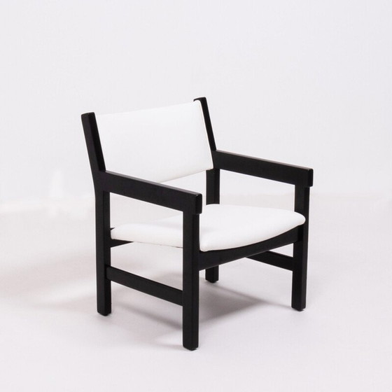 Image 1 of Set of 6 mid century dining chairs in white by Hans Wegner for GETAMA
