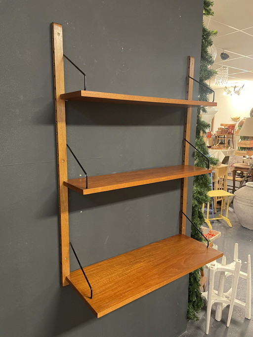 Wall Unit, Wall Rack, Poul Cadovius For Royal Systems, Denmark 1950'S