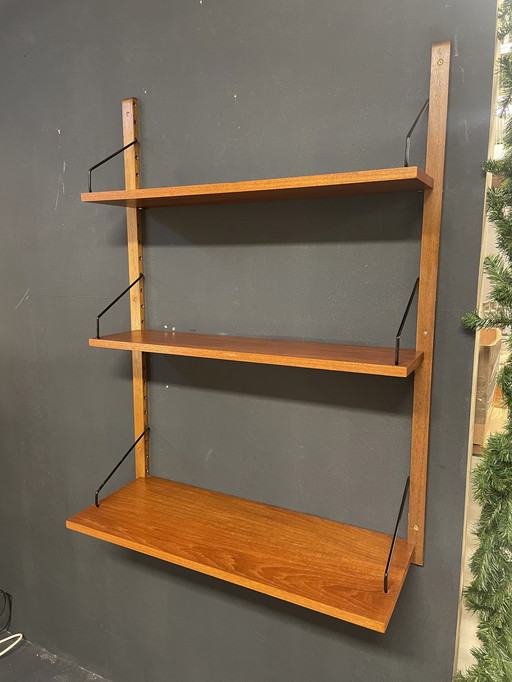 Wall Unit, Wall Rack, Poul Cadovius For Royal Systems, Denmark 1950'S