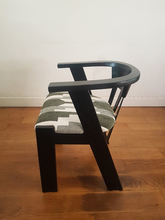 Image 1 of Vintage oak chairs in Brutalist style