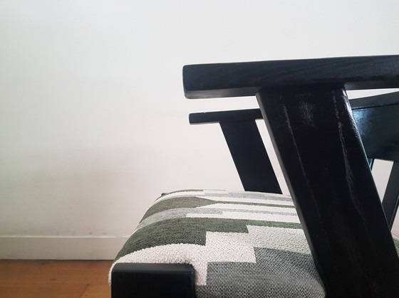 Image 1 of Vintage oak chairs in Brutalist style