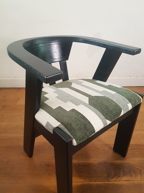 Image 1 of Vintage oak chairs in Brutalist style