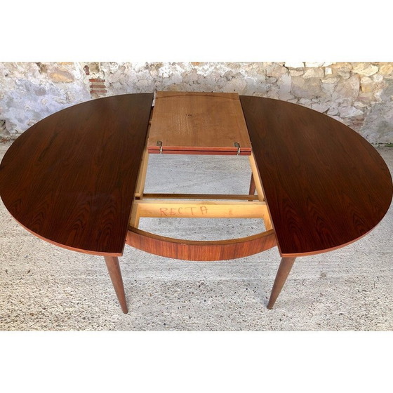 Image 1 of Vintage rosewood extensible table, 1960