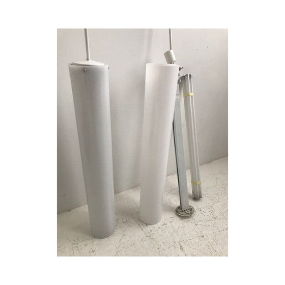 Image 1 of Pair of vintage tube ceiling lights in white, 1960