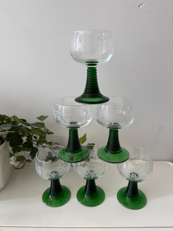 Image 1 of Wine glasses Moessel glasses retro