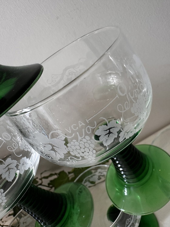 Image 1 of Wine glasses Moessel glasses retro