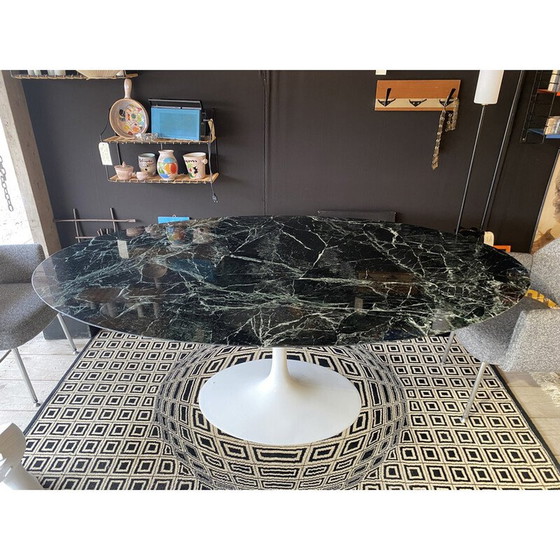 Image 1 of Tavolo da pranzo ovale in marmo vintage di Eero Saarinen per Knoll International, 1950