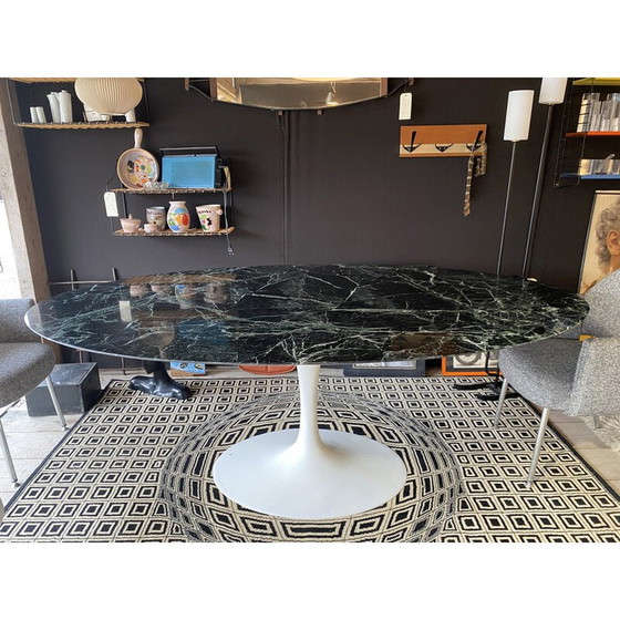 Image 1 of Tavolo da pranzo ovale in marmo vintage di Eero Saarinen per Knoll International, 1950
