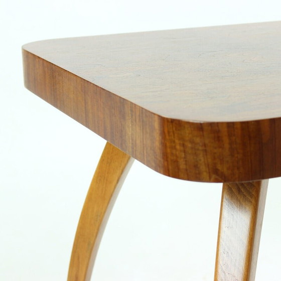 Image 1 of Vintage spider coffee table in oakwood and walnut by Jindrich Halabala, Czechoslovakia 1930
