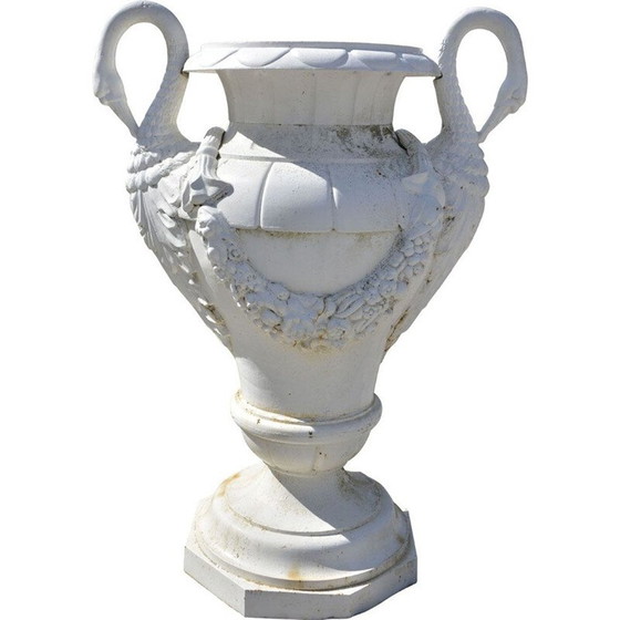 Image 1 of Vintage jar with swan heads