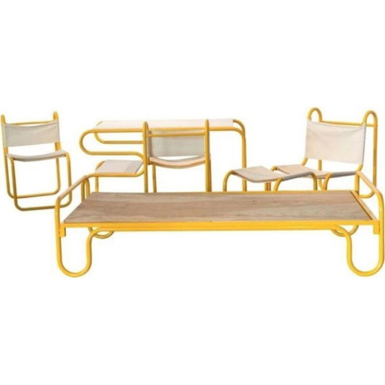 Image 1 of Tubular steel lounge set by Michel Hamon