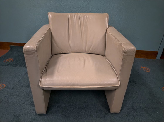 Image 1 of Leolux chair leather gray ST7213