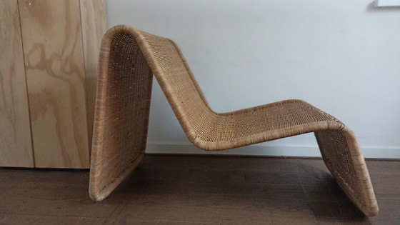 Image 1 of Chaise en rotin vintage