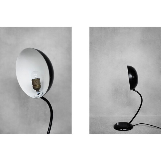 Image 1 of Vintage Bauhaus desk lamp in black metal for Gebrüder Cosack, Germany 1940
