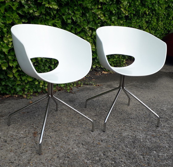 Image 1 of 2 Design plastic tub chairs with chrome base