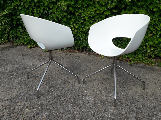 Image 1 of 2 Design plastic tub chairs with chrome base