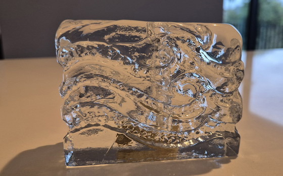 Image 1 of Block Vase Crystal Solifleur