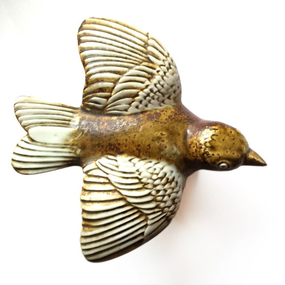 Image 1 of Figurine d'oiseau en céramique par Sven Wejsfelt pour Gustavsberg, 1970