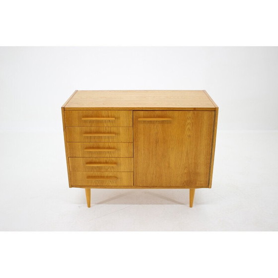 Image 1 of Vintage oak cabinet, Czechoslovakia 1960