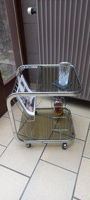 Vintage bar cart
