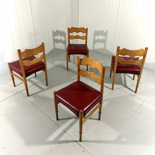 Henning Kjaernulf Dining chairs Razor, Denmark