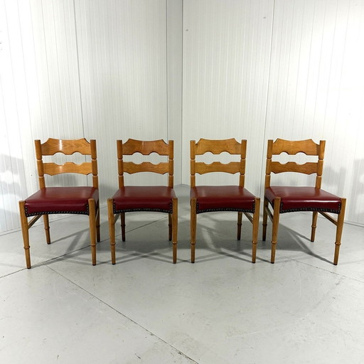 Henning Kjaernulf Dining chairs Razor, Denmark