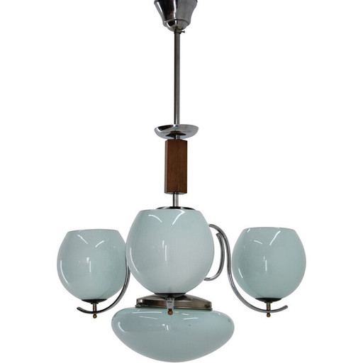 Vintage Art Deco chandelier, Czechoslovakia 1930