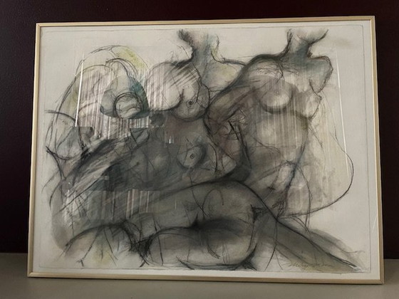 Image 1 of Dibujo al pastel de Mitsuyo N. Moore