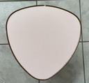 Pink formica  small triangle shape flower table 1960s