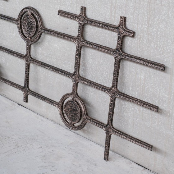 Image 1 of Brutalist mid-century metal wall hanging artwork, Belgium 1960-1970s