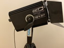 Industrial Theater Spot On Adjustable Wooden Tripod - Dimmable Led