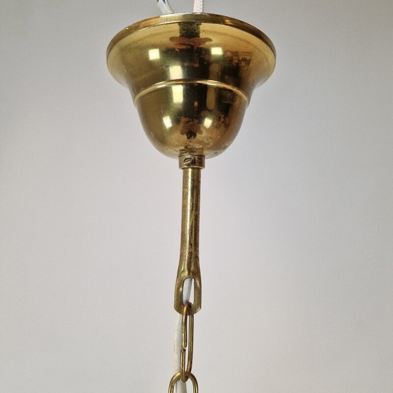 Image 1 of Vintage glass pendant lamp, Italy 1970