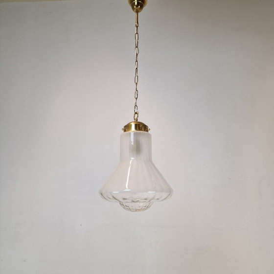 Image 1 of Vintage glass pendant lamp, Italy 1970