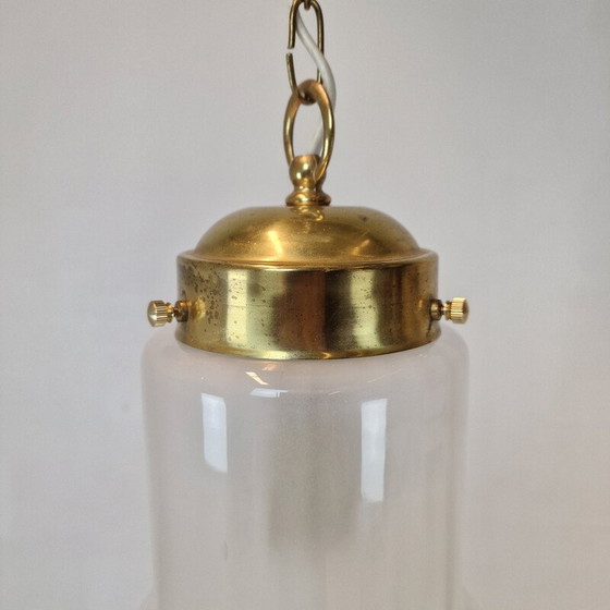 Image 1 of Vintage glass pendant lamp, Italy 1970