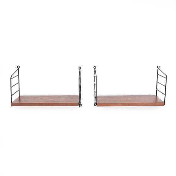 Image 1 of Pair Of Teak Shelves By Nils Strinning For String, 1960S