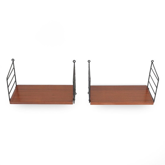 Image 1 of Pair Of Teak Shelves By Nils Strinning For String, 1960S