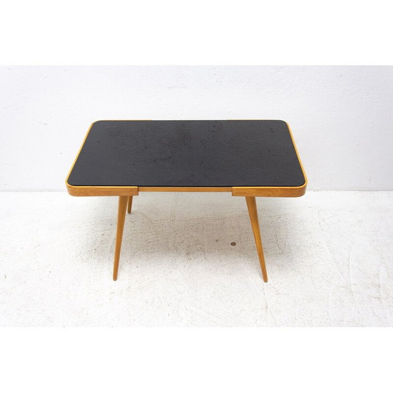 Image 1 of Mesa de centro de vidrio opaxita de mediados de siglo, Checoslovaquia, década de 1960