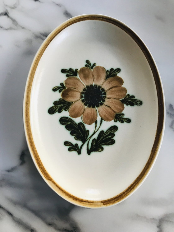 Image 1 of Small Floral Motif Dish