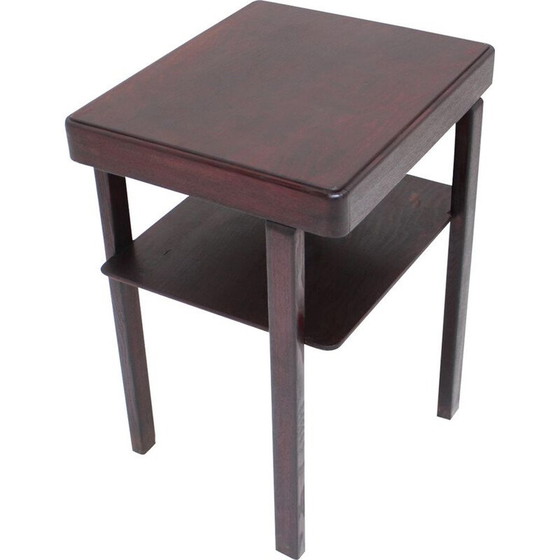 Image 1 of Vintage rectangular wooden coffee table in Halabala art deco, Czechoslovakia 1930