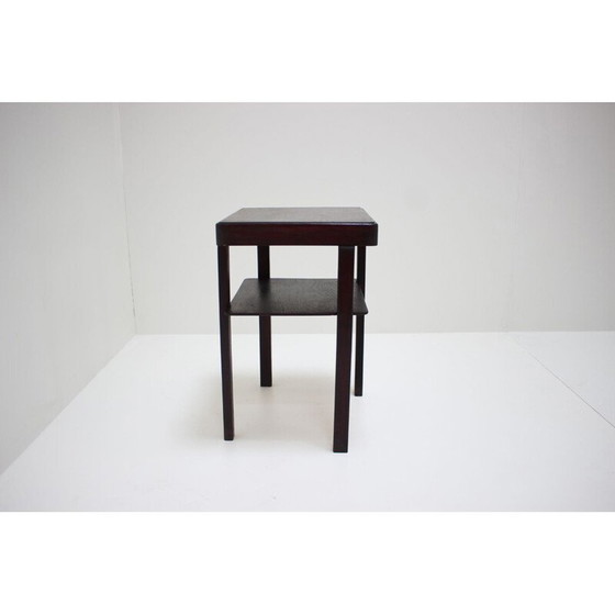 Image 1 of Vintage rectangular wooden coffee table in Halabala art deco, Czechoslovakia 1930