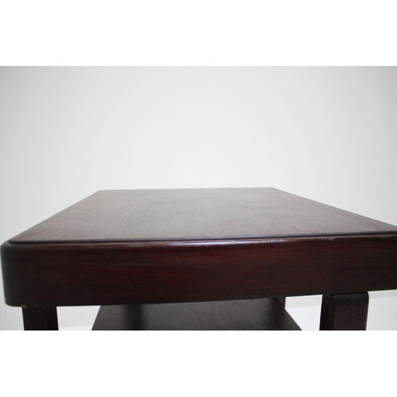 Image 1 of Vintage rectangular wooden coffee table in Halabala art deco, Czechoslovakia 1930