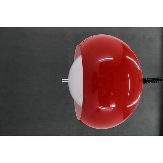 Image 1 of Vintage red pendant lamp by Harvey Guzzini for Meblo, Italy 1970s