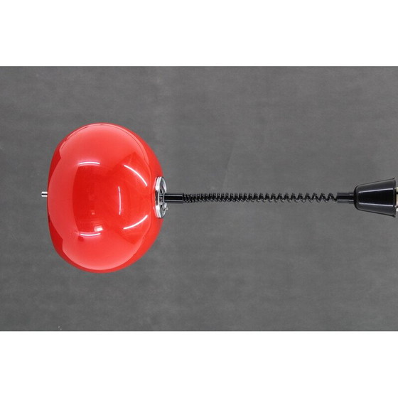 Image 1 of Vintage red pendant lamp by Harvey Guzzini for Meblo, Italy 1970s