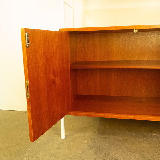 Image 1 of String shelf with cupboard module, teak, 1960s