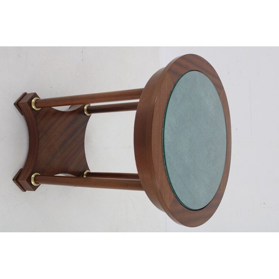 Image 1 of Vintage round mahogany side table, 1930
