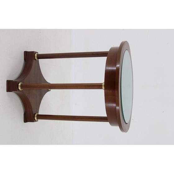 Image 1 of Vintage round mahogany side table, 1930