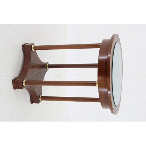 Image 1 of Vintage round mahogany side table, 1930